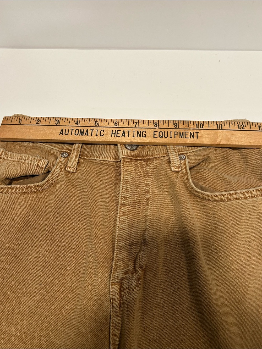 Free People We The Free Wide Leg Jeans Brown High Waist 27 Cotton OB885008 EUC - Picture 9 of 11